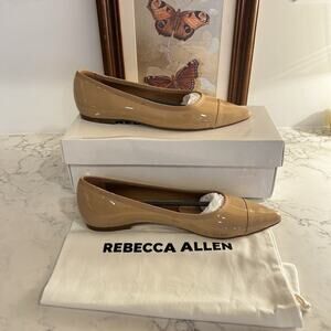 NIB Rebecca Allen Woman’s The Skim Nude IV Slip On Flats Shoes Size 7.5
